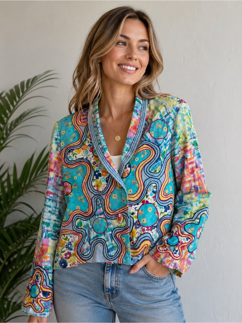 Sandy Starkman Embroidered Jacket / Blazer